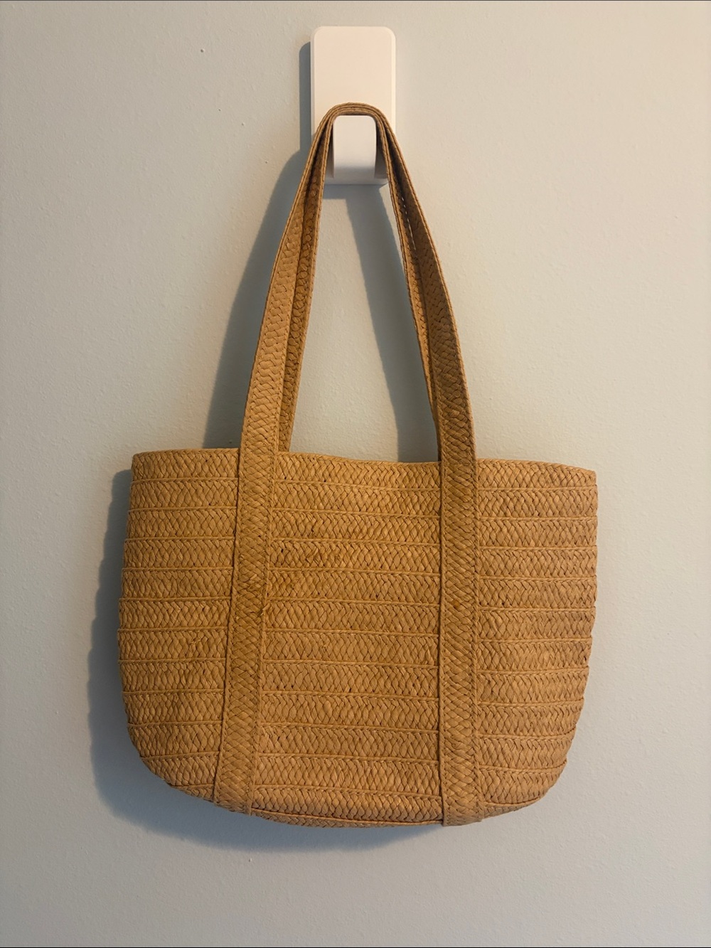 Draper James Tan Woven Tote